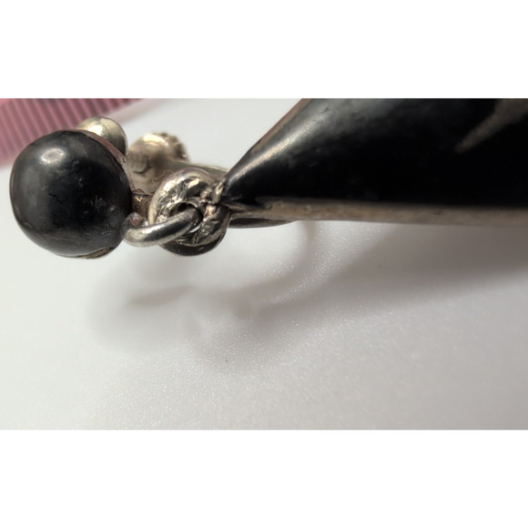 VTG SIAM 925 Sterling Silver Dancers Set: Bracelet & Screwback Earrings +1 - Picture 13 of 16